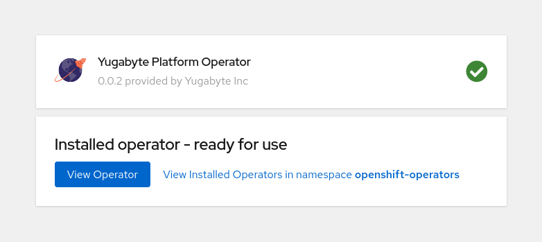 Operator Installed