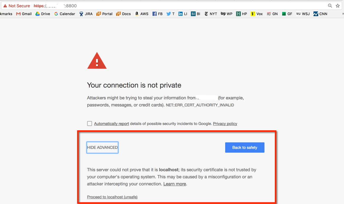 Replicated SSL warning