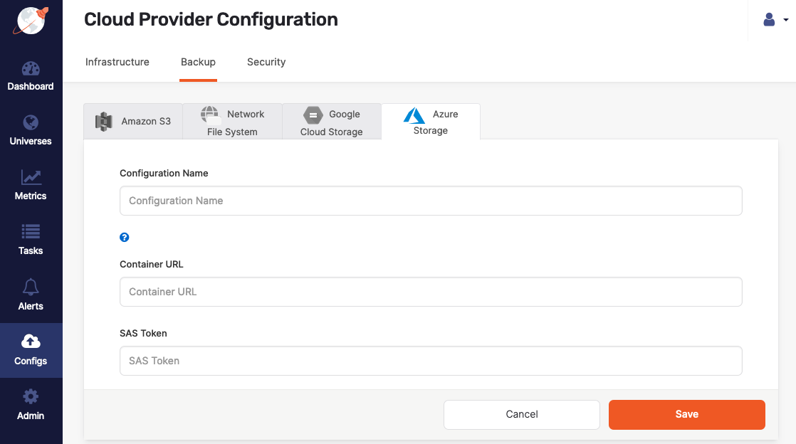 Azure Backup Configuration